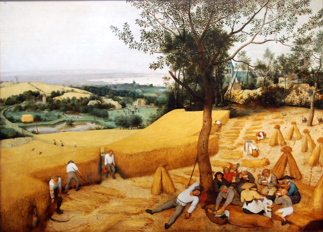 Top Met Paintings Before 1860 01-1 Pieter Bruegel the Elder The Harvesters
